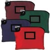 BankSupplies Laminated Nylon Locking Deposit Bag | Burgundy | 2