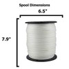 1/8" (#4) X 1000 ft Low -Stretch Solid Braid Industrial