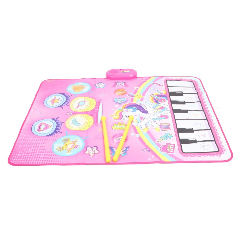 Baby Piano Mat Bright Color Pattern Educational Piano and Drum