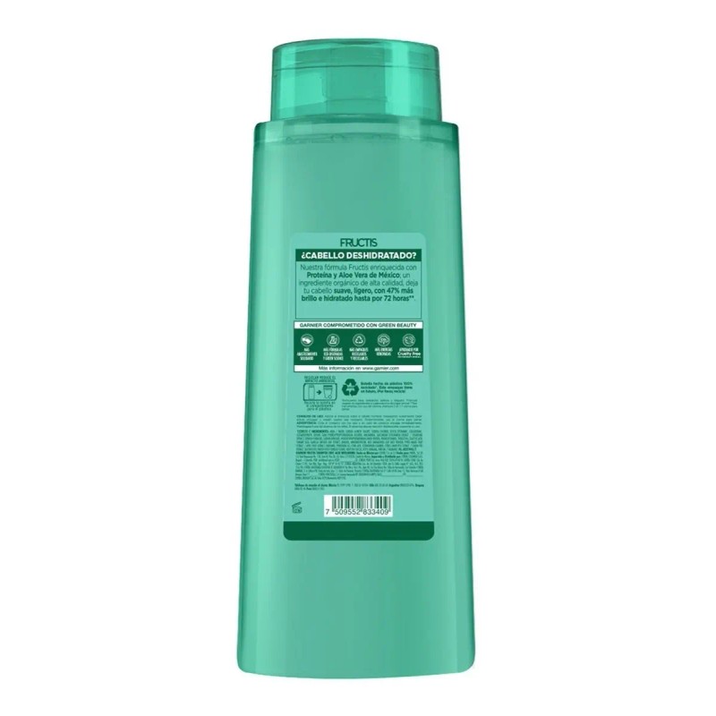 Shampoo Garnier Fructis 2 En 1 Aloe Vera Hidra Bomb