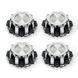 LEAPTREND 4pcs Chrome Wheel Center Caps 8 Lugs, Compatible with 1998-2013 Chevy Silverado Avalanche Suburban&GMC Sierra Yukon 1500 2500 3500 16" Rim Hub Cover, Replace 15039489 15039488