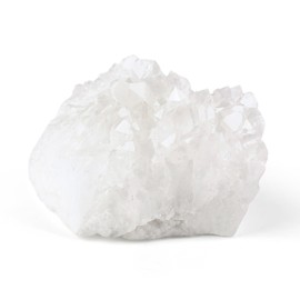 GUJOXILA Rock Crystal Druze Raw Stone Irregular Crystals Druzy Clear Quartz Gemstones Druzy Natural Geode Caves Healing Stones Reiki Large Healing Stone Cluster Druze Piece 50-70 g