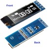Frienda 5 Pieces I2C Display Module 0.91 Inch I2C OLED