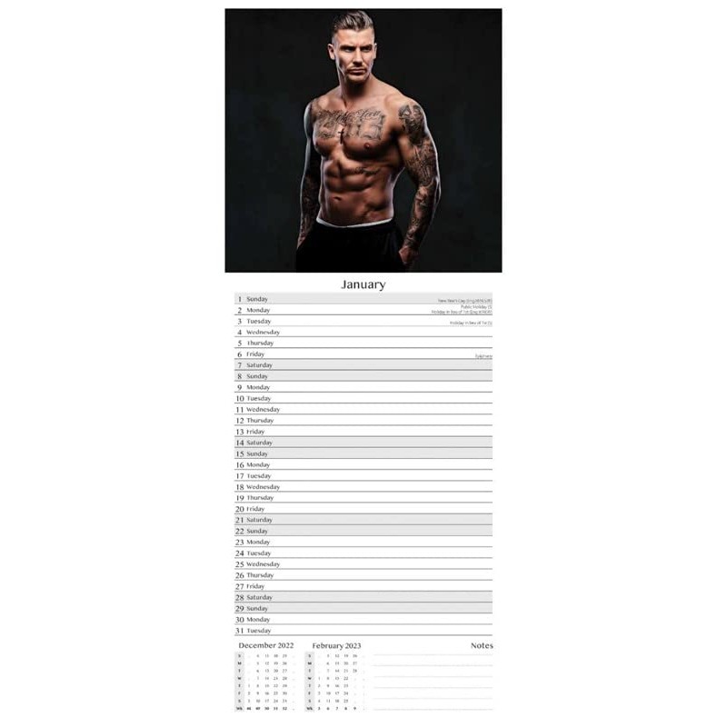 2025 Super Slim Month to View Spiral Bound Hanging Wall