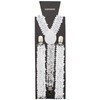Zac's Alter Ego Men/Ladies 25mm Width Adjustable Sequin Braces/Suspenders -