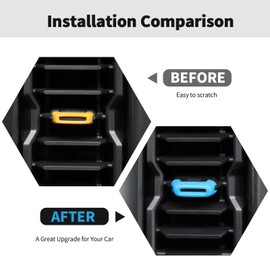 RT-TCZ Center Console Air Conditioner Adjustment Vent Trim Cover Decoration Interior Accessories for Ford Bronco 2021 2022 2023,Light Blue