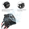 Switian 2PCS Waterproof DPDT Momentary Rocker Switch - 3 Position