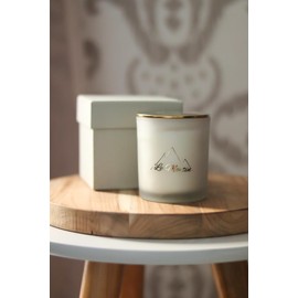 LE MONTIN Candle, 8 oz, Rosemary, Luxury Coconut Wax Candle, Frosted Glass Jar with Gold Lid. Clean Burning, Phthalate-Free, Paraben-Free, Gift Boxed, Elegant Home Scent. Burn 30-50 Hours