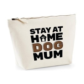 Hippowarehouse Stay at Home Dog Mum Printed Make up Cosmetic wash Bag 18x19x9cm