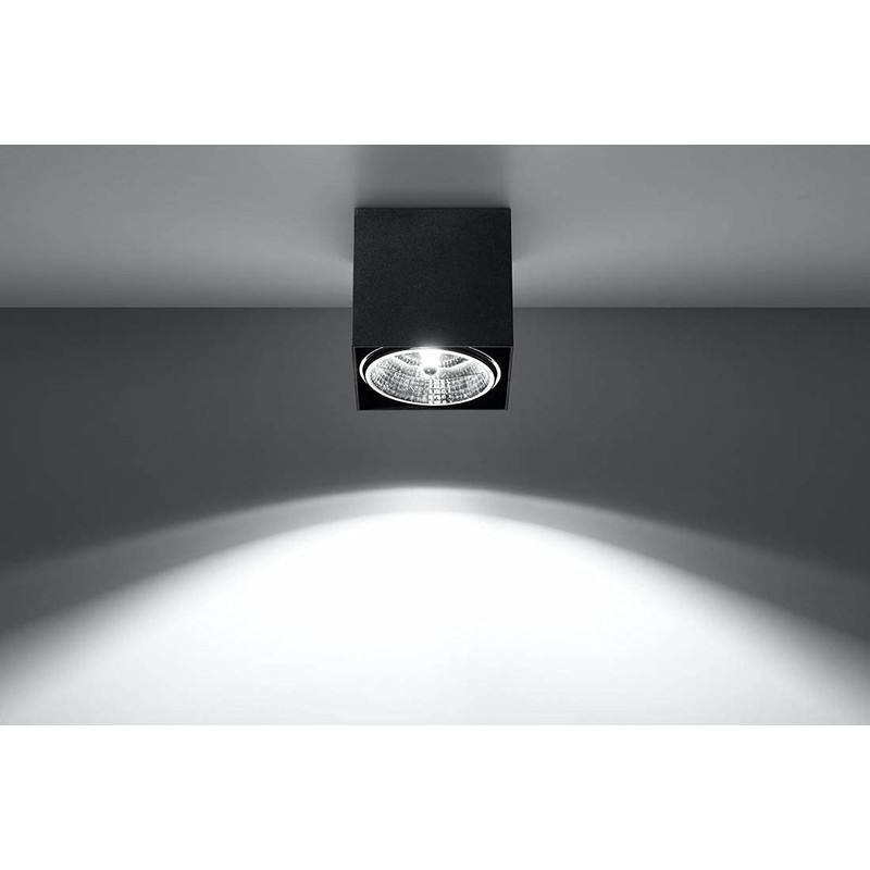 SOLLUX lighting Blake Ceiling Light Black L: 12, B: 12,