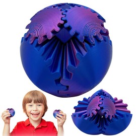 YGCHEN Gear Ball 3D Printed Gear Sphere Cube Fidget Ball Fidget Toy 3D Gear Stress Ball and Anxiety Relaxation Toy