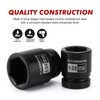 CASOMAN 1-Inch Drive Spindle Axle Nut Impact Socket Set, Shallow,
