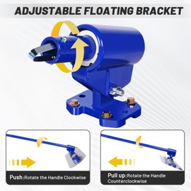 Meticuloso Bull Float, 48''x12'' Concrete Float, Stainless Steel Concrete Bull Float Kit, with 4 Handles and Bull Float Bracket, Finishing Bull Float Concrete Tools for Concrete Finishing