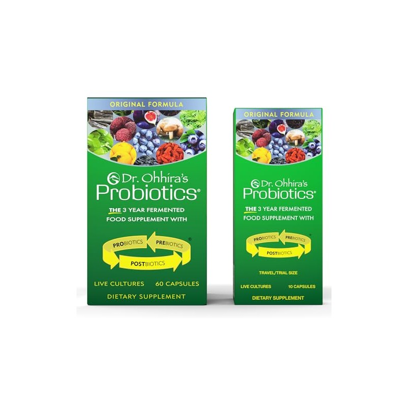 ESSENTIAL FORMULAS Dr. Ohhiras Probiotics, fórmula original, 60 cápsulas con