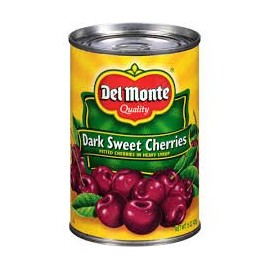 Del Monte Dark Sweet Cherries (Pitted) in Heavy Syrup 15oz Can (Pack of 6)