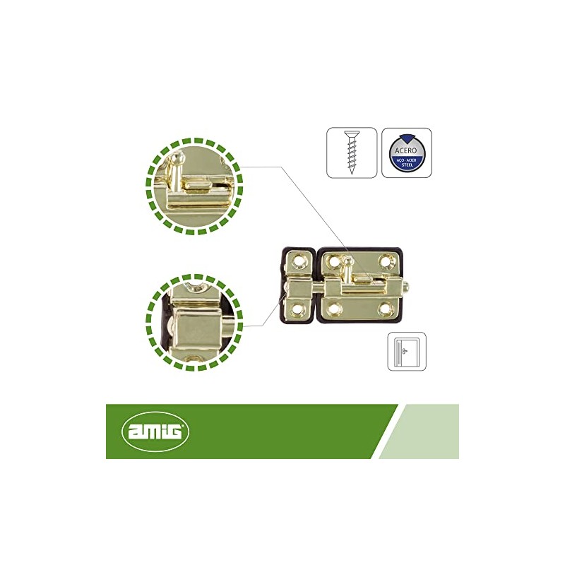 Amig -pin 6338 383-brass varnished 35 mm
