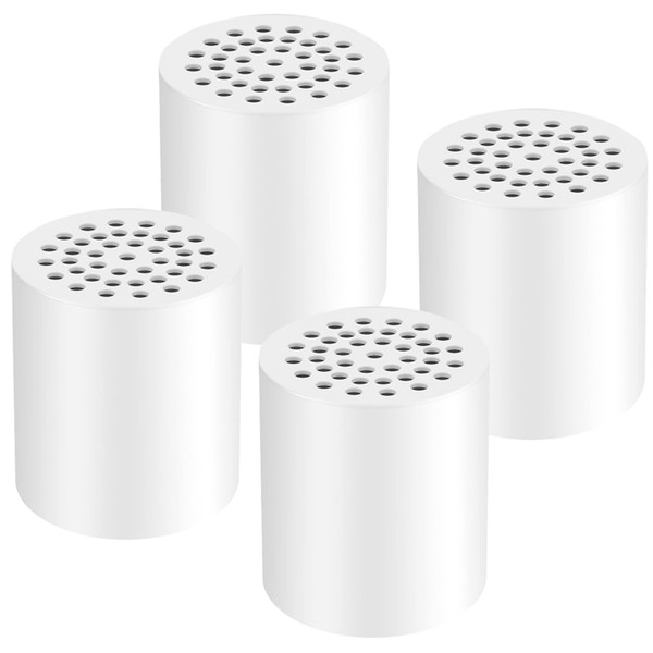 Avtytsda 20 Stage Shower Filter Replacement Cartridges 4-Pack Universal Hard Water Purifier Reduces Chlorine, Heavy Metals and Other Sediments, Enhanced High Output Shower Filter Cares for Skin Health