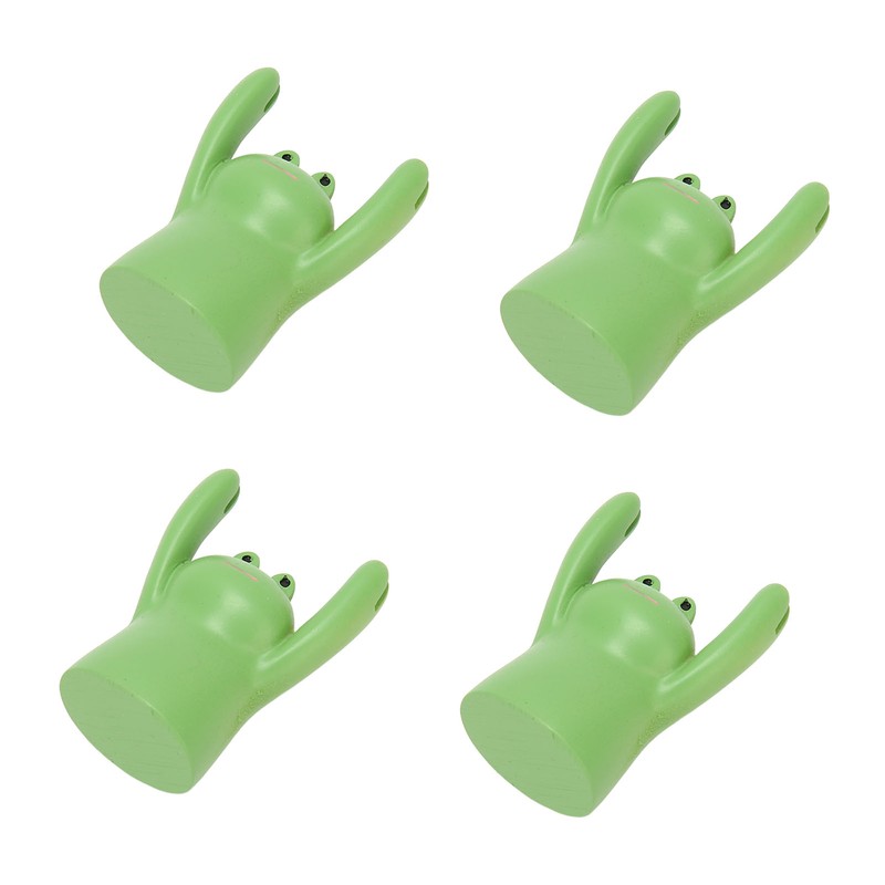 4Pcs Desktop Card Holder Resin Cartoon Animal Shape Cute Message