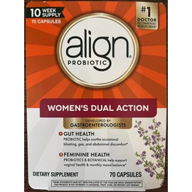 Align Women’s Dual Action Probiotic Supplement – 70 Capsules
