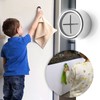Junwapy 6Packs Kitchen Towel Hooks, Round Self Adhesive Wall Mount