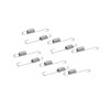 Motoforti 10pcs 8.5cm Length Silver Tone Motorcycle Brake Pedal Return