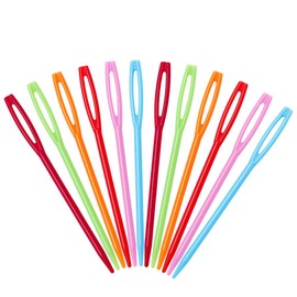 100 Pcs Plastic Sewing Needles, Big Eye Sewing Needles for Children, 7cm/2.7inch Hand Sewing Needles, Learning Needles, Yarn Needles Darning Needle Plastic Sewing Needles for Sewing Craft and Kids DIY
