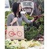KAF Home Jute Market Tote Bag, Leopard Print, Durable Handle,