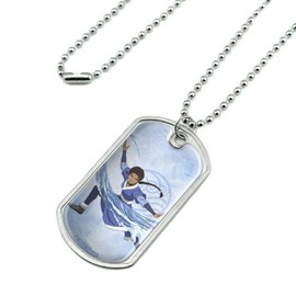 Avatar the Last Airbender Katara Military Dog Tag Pendant Necklace with Chain