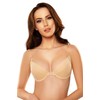 Vivisence 1040 Women's Strapless Push-Up Bra Front Closure Inserts Cup
