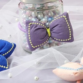 Linen butterfly hair tie / 린넨 나비 머리끈