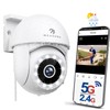 Menborn 2.5K Outdoor Surveillance Camera, 2.4/5GHz Camera Surveillance with Floodlight,