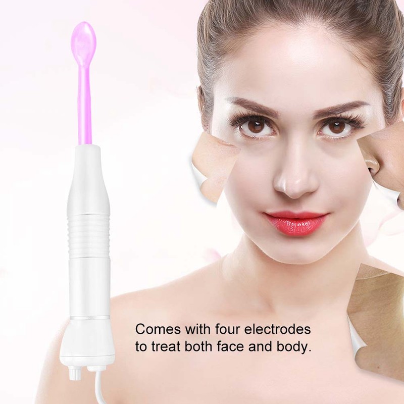 High Frequency Electrotherapy Purple Light Skin Tightening Beauty Machine Facial