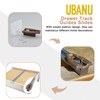 UBANU Drawer Slide Guides Bottom Mount, 12 Pack Plastic Drawer