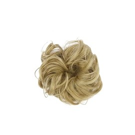 Baluue Ladies Fashion Curly Hair Bun Extension Elastic Scrunchie Hairpiece for Messy Updos for Parties and Gatherings Synthetic Wavy Hair