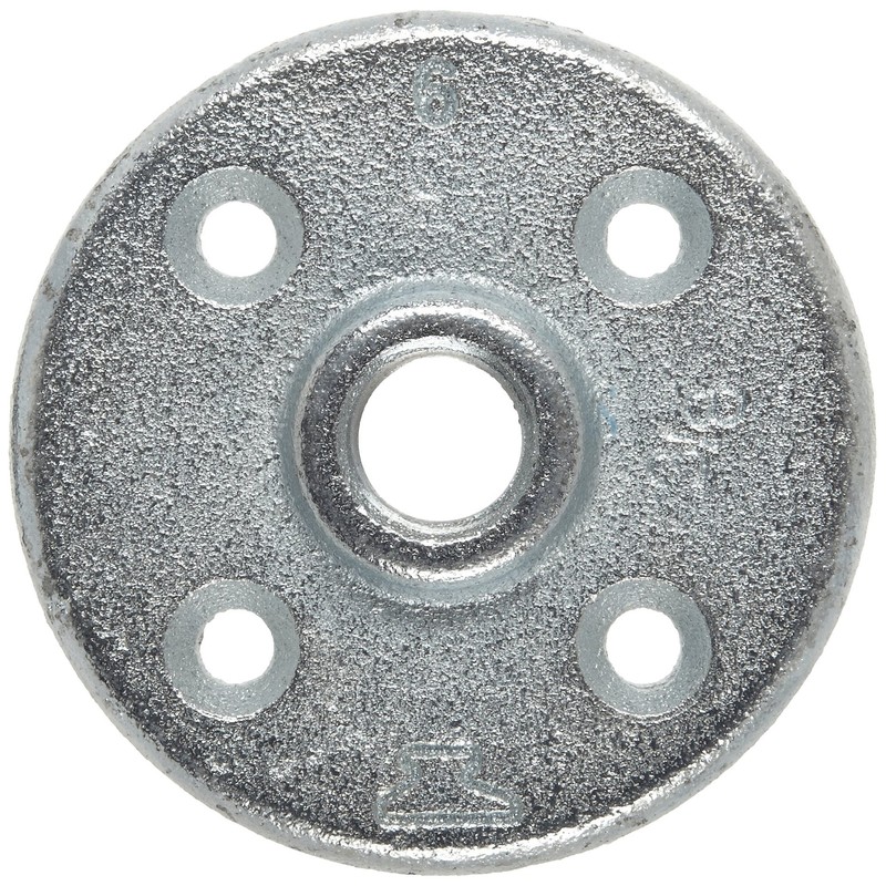 Anvil 8700164356, Malleable Iron Pipe Fitting, Floor Flange, 1" NPT