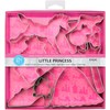Anniversary House Little Princess Tin-Plated Cookie Cutter Set, Tinplate, X0119