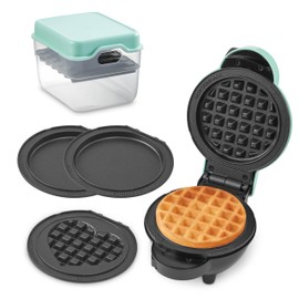 Multi-Plate Mini Maker with Removable Plates and Storage Case