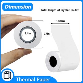 KOQICALL 57mm Thermal Paper Cash Register POS Receipt Paper 2 1/4 for Thermal Printer to Take a Number Ticket 4 Rolls