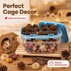 XXYOUPIN Natural Pet Nest Decorations for Small Pets, Hamster &