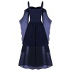 Women's Gothic Punk Style Off-the-shoulder Butterfly Sleeve Easter Cosplay Party