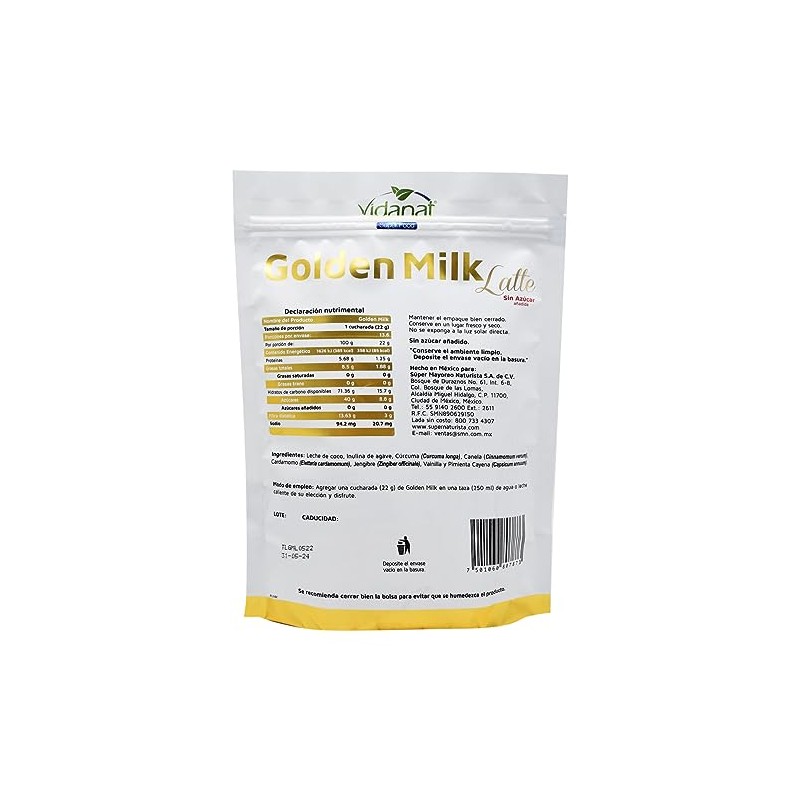 Golden Milk 300 Gr. Vidanat