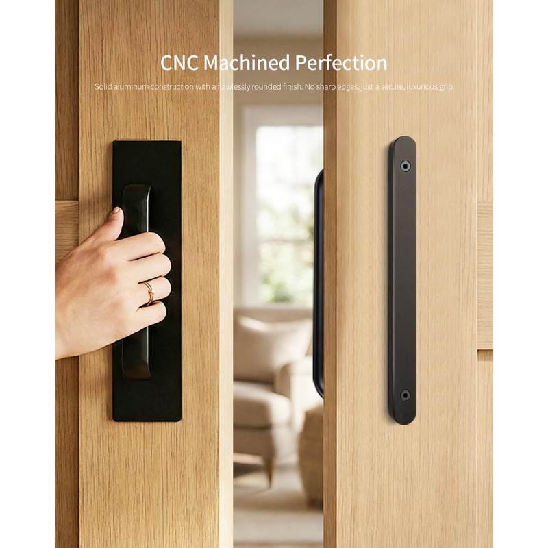 BaiNong 12" Heavy Duty Sliding Barn Door Handle and Pull,Double