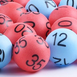 100 Pieces Numbered Balls, 1-100 Balls Table Tennis Balls Printed Pong Balls with Numbers for DIY Project Bingo Game Entertainment- Multicoloured