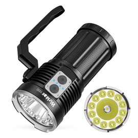 Wurkkos TS32 Super Bright Led Flashlight 13000 Lumens Max, Powerful Flashlight with 12*LH351D&1* SFT40 LED, Waterproof Handheld Rechargeable Flashlight for Camping Searching Hiking
