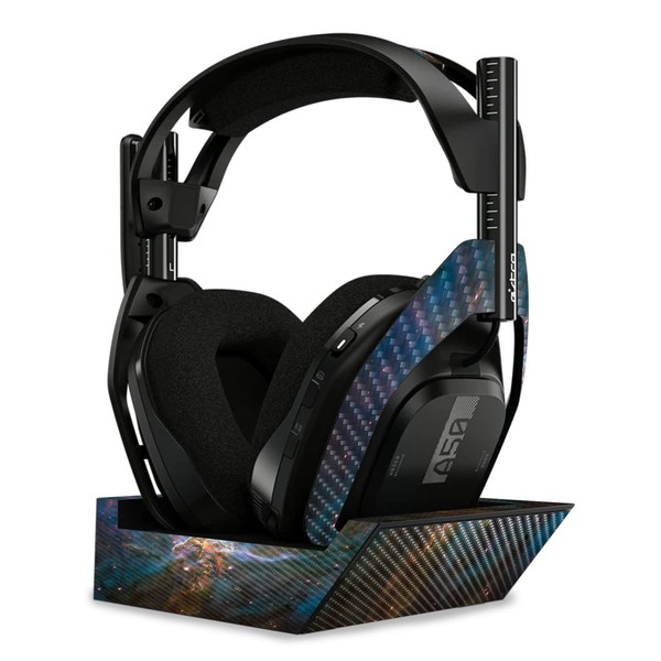 MightySkins Carbon Fiber Skin Compatible with Astro A50 Wireless Headphones
