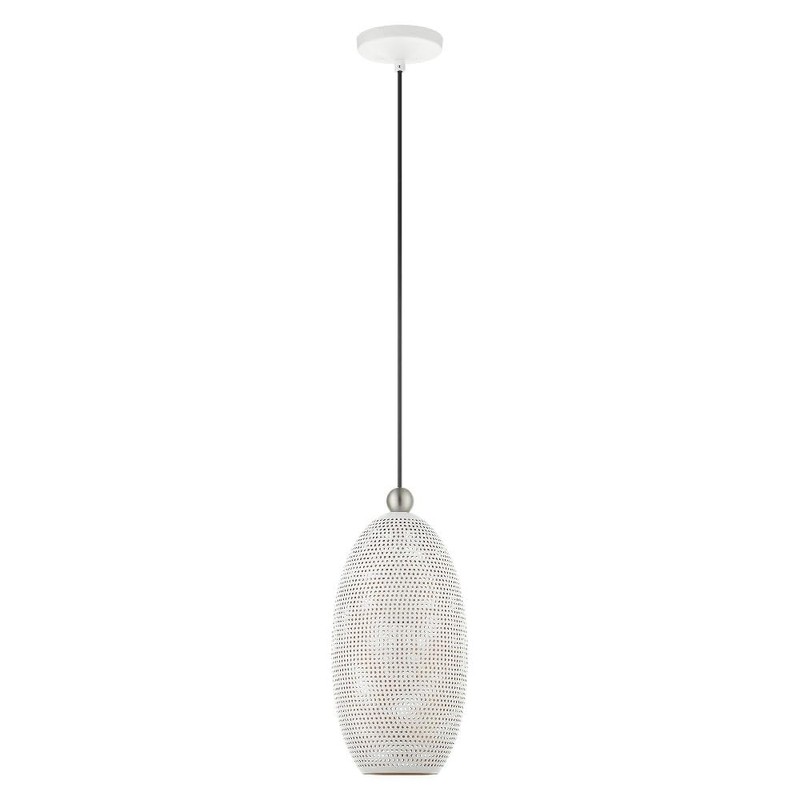 Livex Lighting 49101-80 1 Light Nordic Gray Pendant