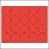 MasterVision Magnetic Color Coding Dots, Red