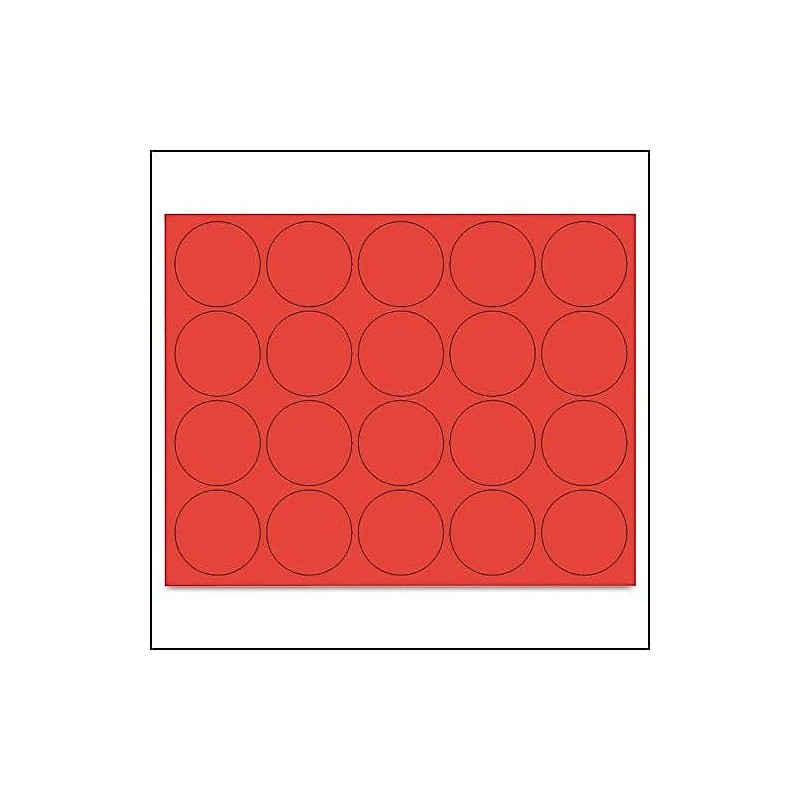 MasterVision Magnetic Color Coding Dots, Red
