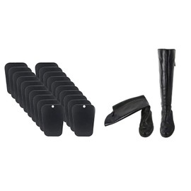 Homend 10 Pairs (20 Sheets) Boot Shaper Form Inserts Boots Tall Support for Women and Men Black (14“ Length)