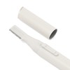 Francfranc Salon Compact Shaver White Face Shaver with Eyebrow Comb